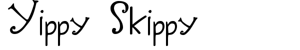 Yippy Skippy font preview